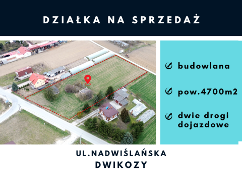 Sprzedaż Działka Nadwiślańska, Dwikozy, pow. sandomierski